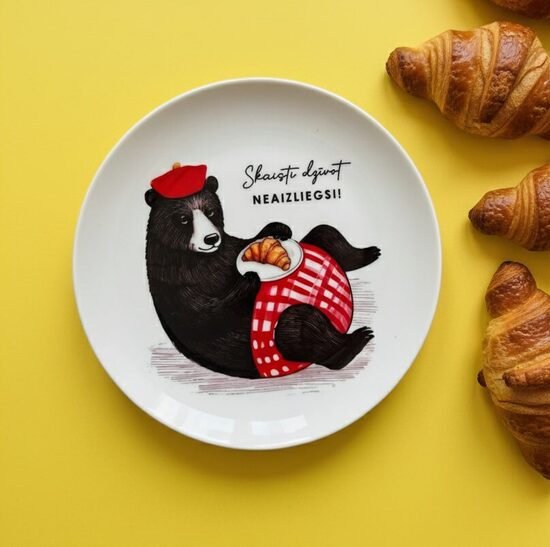 Šķīvis "Skaisti dzīvot neaizliegsi"